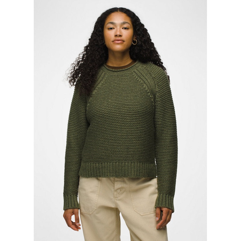 Women’s Cades Cove Sweater – Rye Green