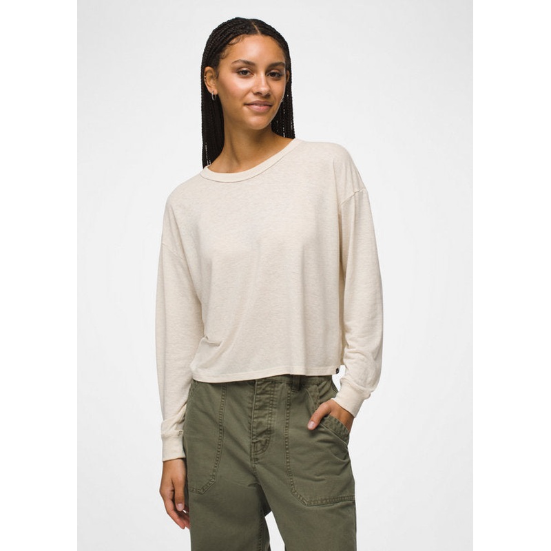 Women’s Cozy Up Long-Sleeve Crew – Canvas