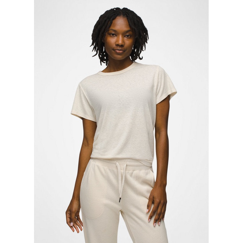 Women’s Cozy Up Short-Sleeve Crew – Canvas