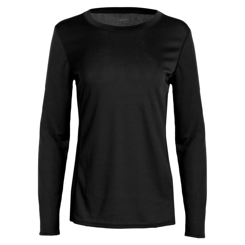 Women’s Double Layer Crewneck – Black