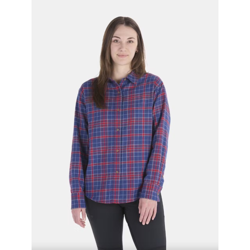 Women’s Fairfax Novelty Lightweight Flannel Shirt – Team Red/Twilight Blue