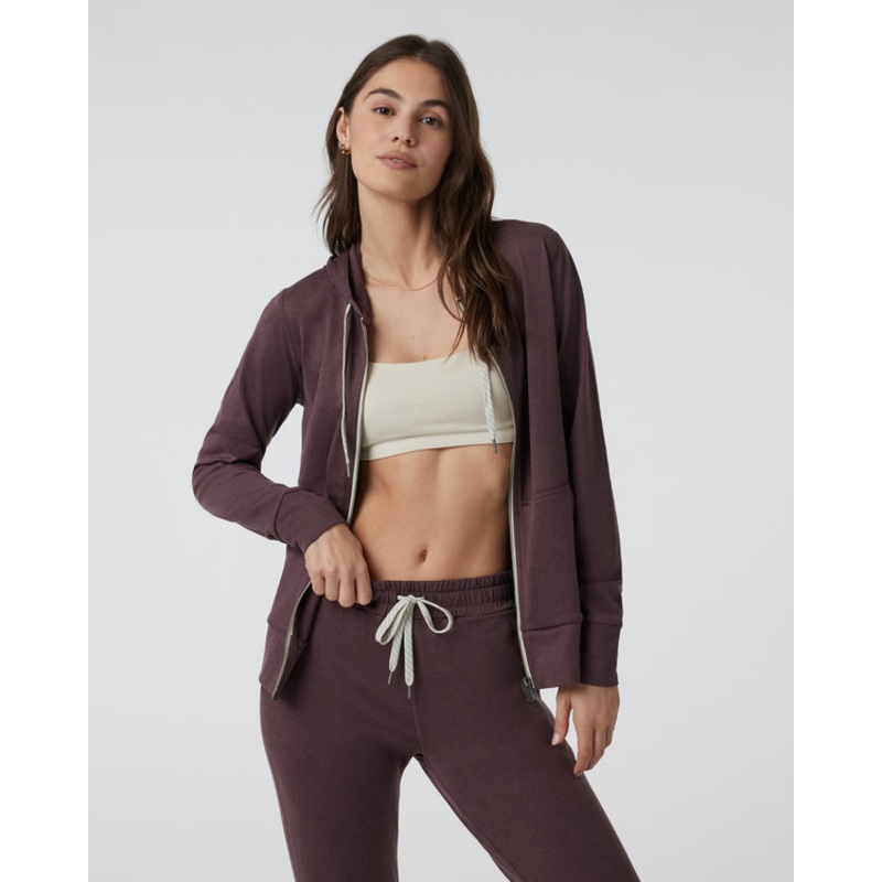 Women’s Halo Performance Hoodie 2.0 – Elderberry Heather