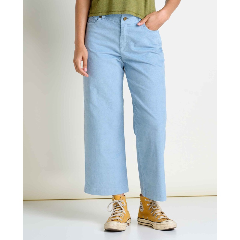 Women’s Karuna Cord Wide Leg Pant – Weathered Blue