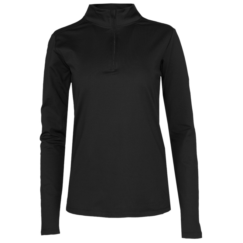 Women’s Micro Fleece Zip-T – Black