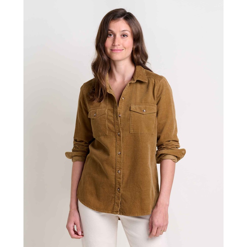 Women’s Scouter Cord Long-Sleeve Shirt – Honey Brown
