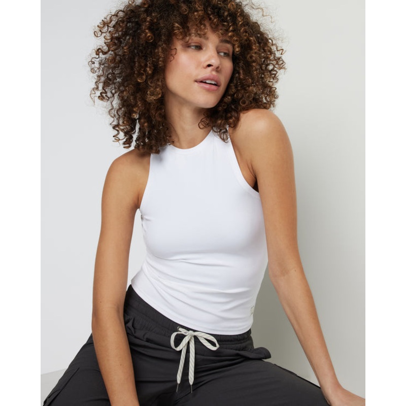Women’s Vuori AllTheFeels Crew Tank – White