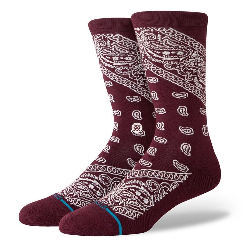 Barrio Cotton Crew Sock – Wine