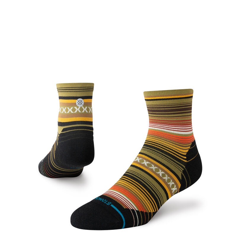 Curren Light Performance Quarter Sock – Olive