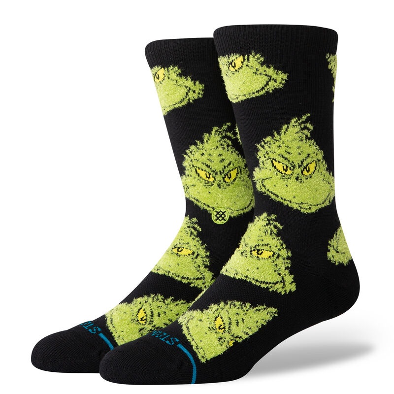 Mean One The Grinch X Stance Crew Sock – Black