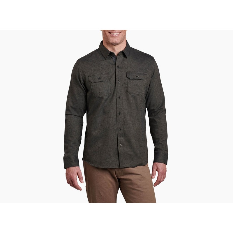 Men’s Descendr Flannel Long-Sleeve Shirt – Serpentine