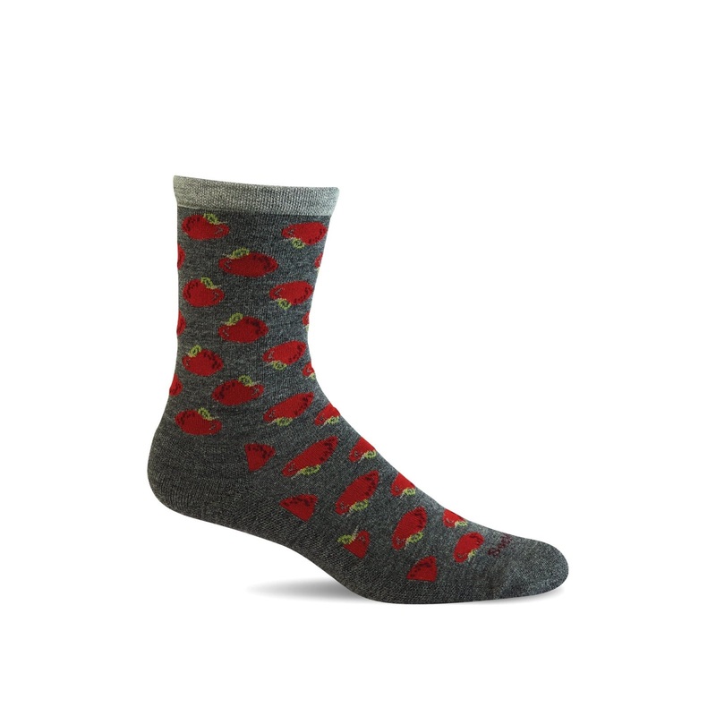 Women’s Apple a Day Sock – Charcoal
