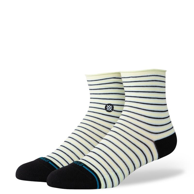 Women’s Blue Fade Cotton Quarter Sock – Ice Blue