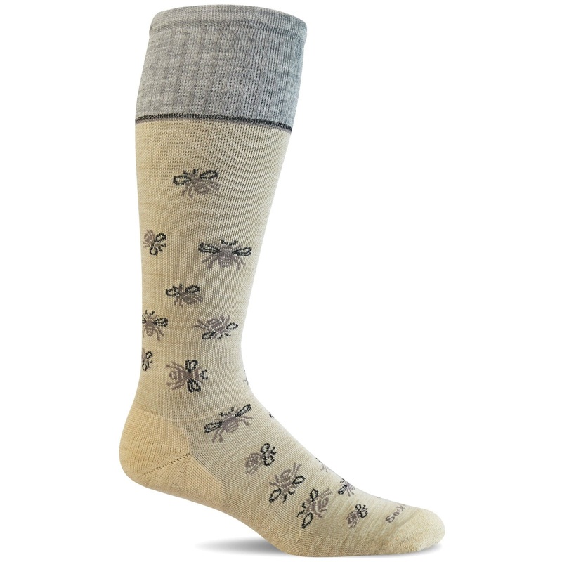 Women’s Busy Bee Sock – Barley