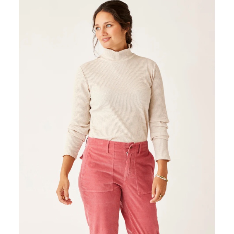 Women’s Denise Turtleneck – Birch Heather