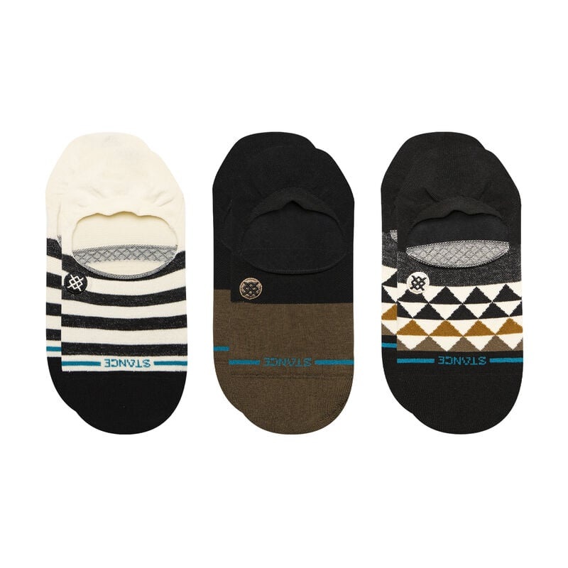 Women’s Equilateral Cotton No Show 3-Pack Socks – Black