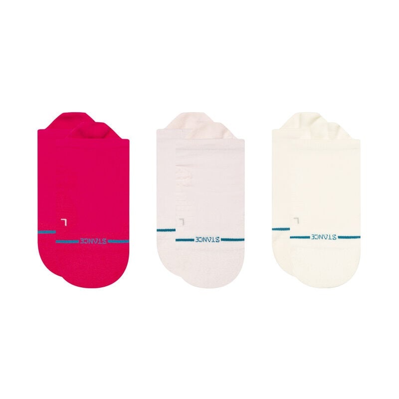 Women’s Iconic Light Performance Tab 3-Pack Socks – Magenta