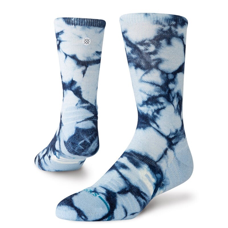 Women’s Mid Dye Medium Performance Wool Crew Sock – Ice Blue