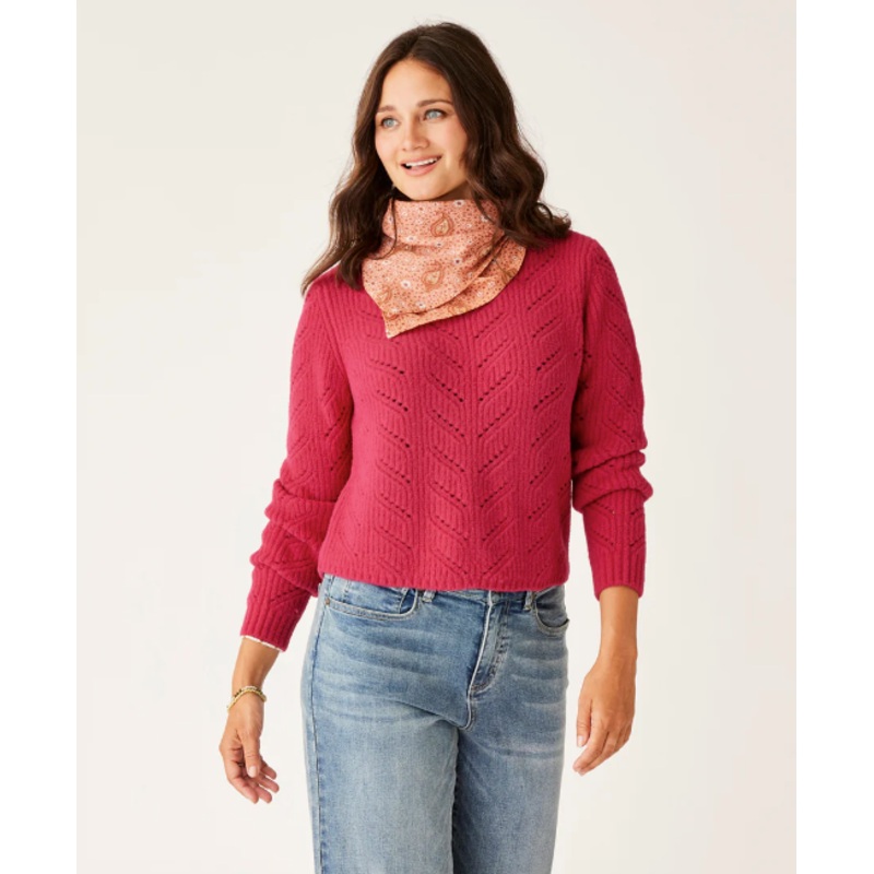Women’s Monroe Sweater – Raspberry