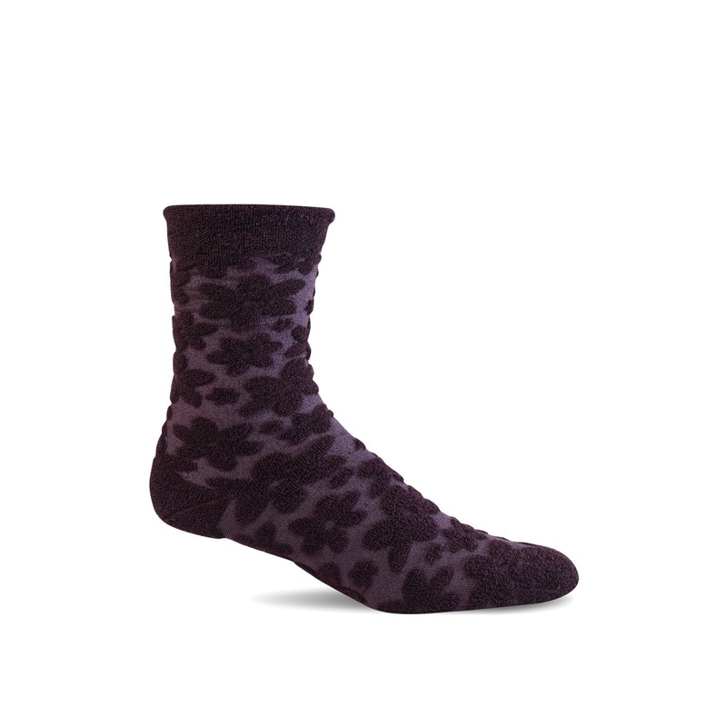 Women’s Petal Posh Sock – Blackberry