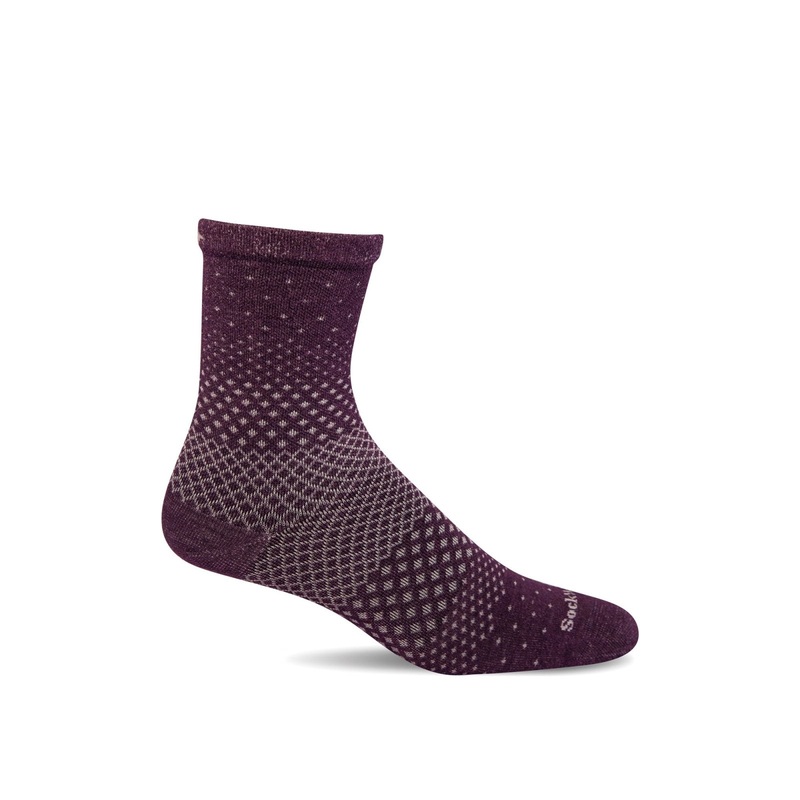 Women’s Plantar Ease Crew Sock – Blackberry