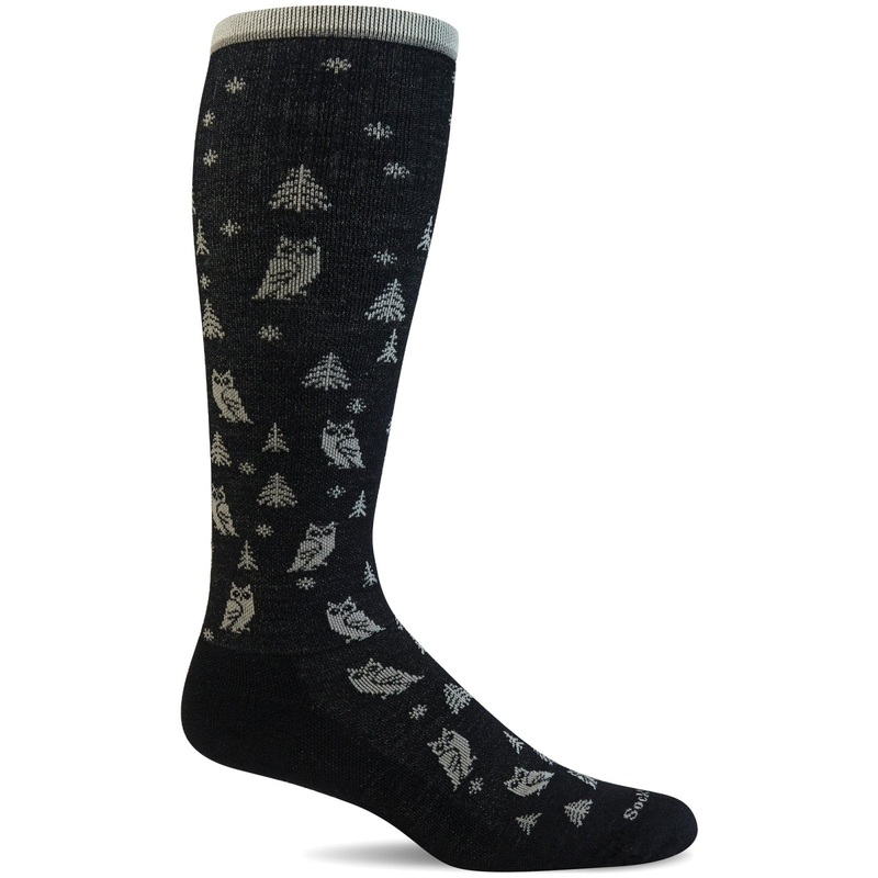 Women’s Wise Sock – Black|Black|Small/Medium|Medium/Large