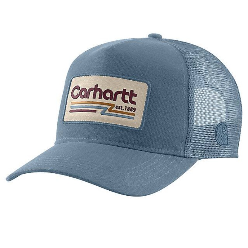 Canvas Mesh Back 1889 Patch Cap – Thundercloud