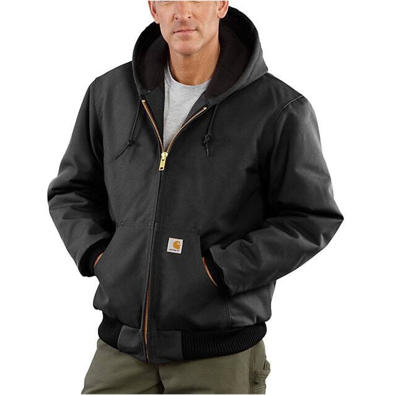 Flannel Lined Active Jacket – Loose Fit – Firm Duck – 3 Warmest Rating – Black
