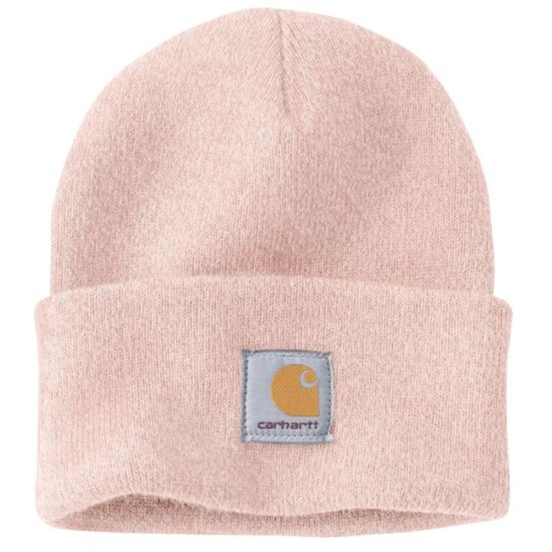 Knit Cuffed Beanie – Ash Rose / Marshmallow Marl