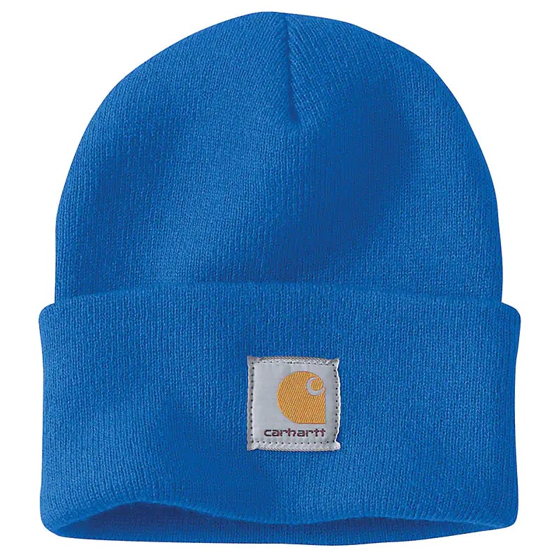 Knit Cuffed Beanie – Blue Glow