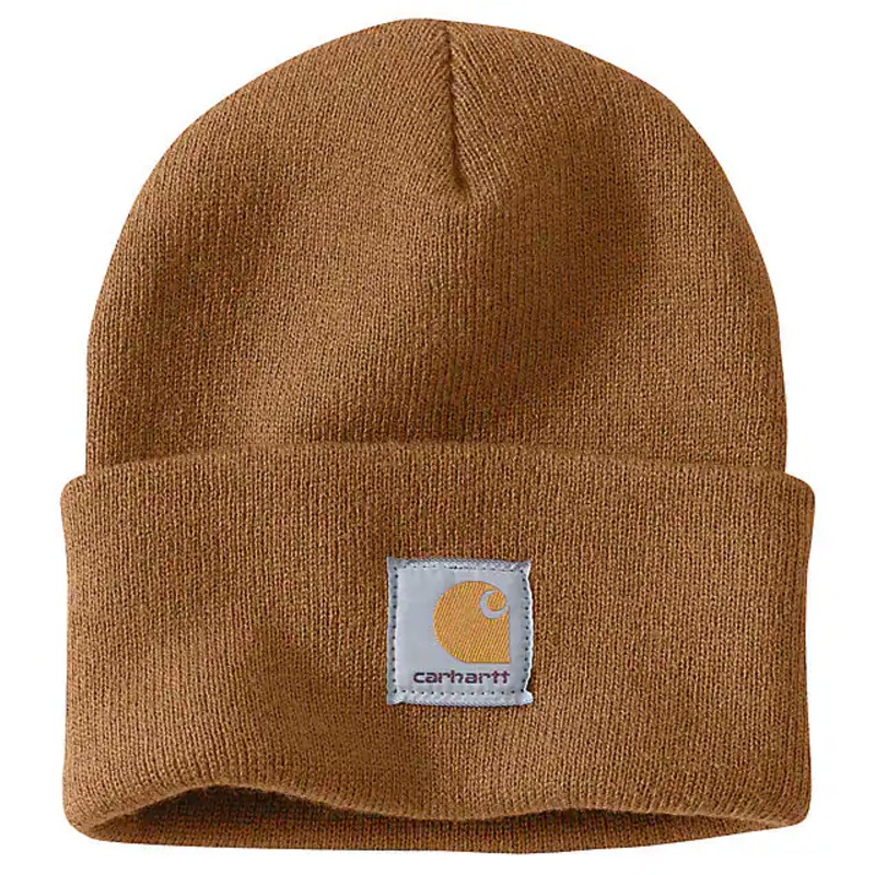 Knit Cuffed Beanie – Carhartt Brown