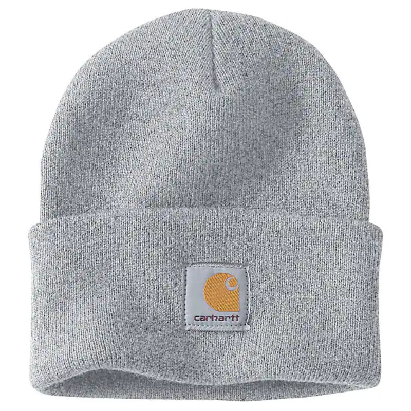 Knit Cuffed Beanie – Heather Gray