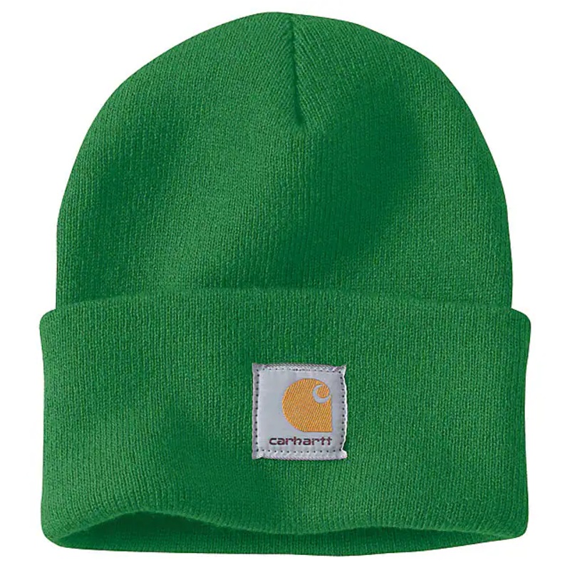 Knit Cuffed Beanie – Holly Green