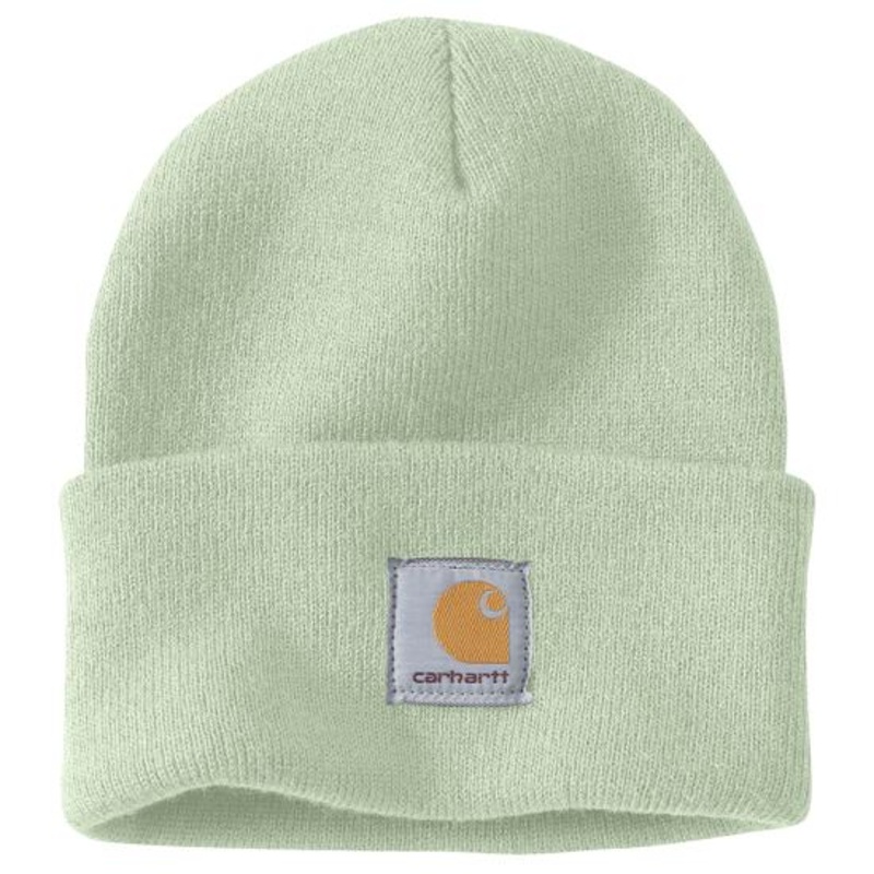 Knit Cuffed Beanie – Tender Green