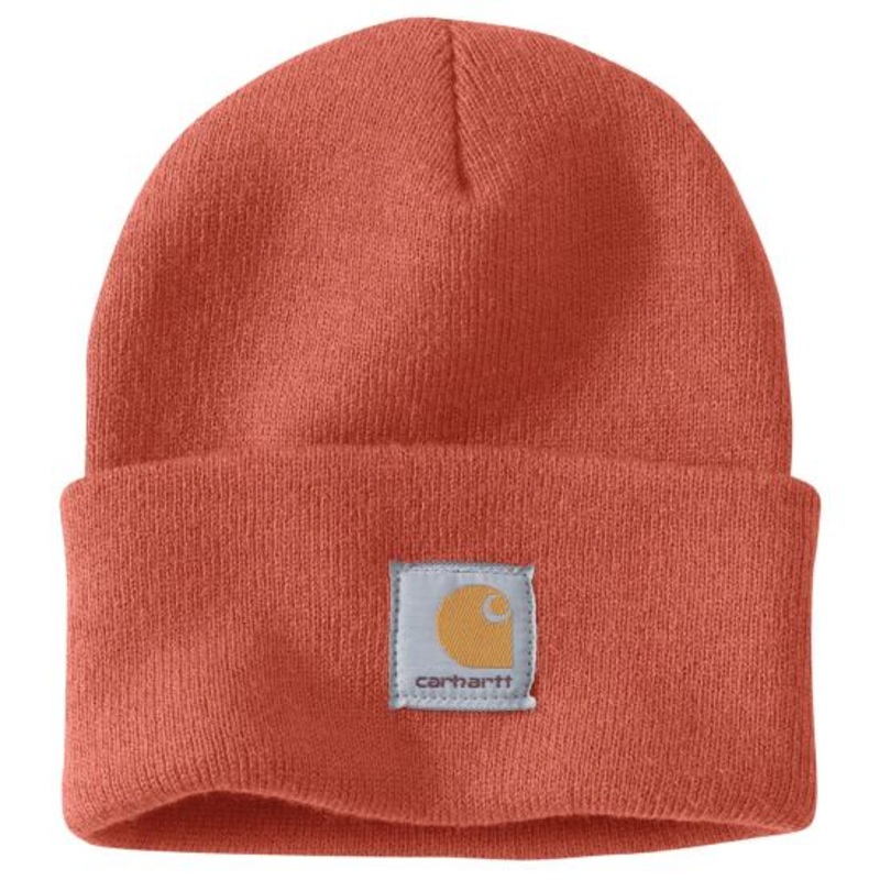 Knit Cuffed Beanie – Terracotta