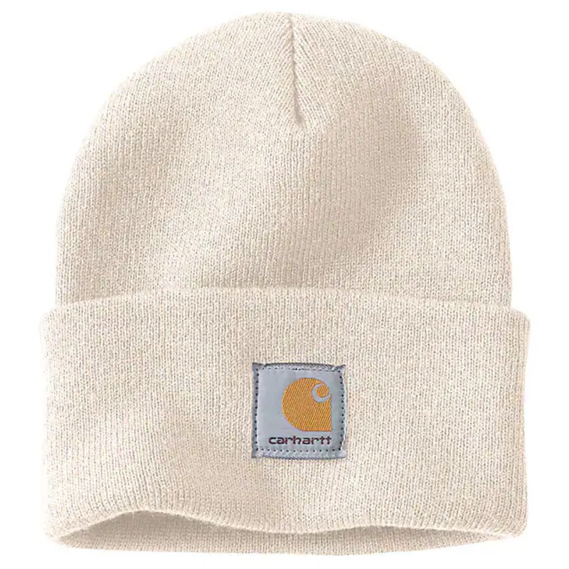 Knit Cuffed Beanie – Winter White