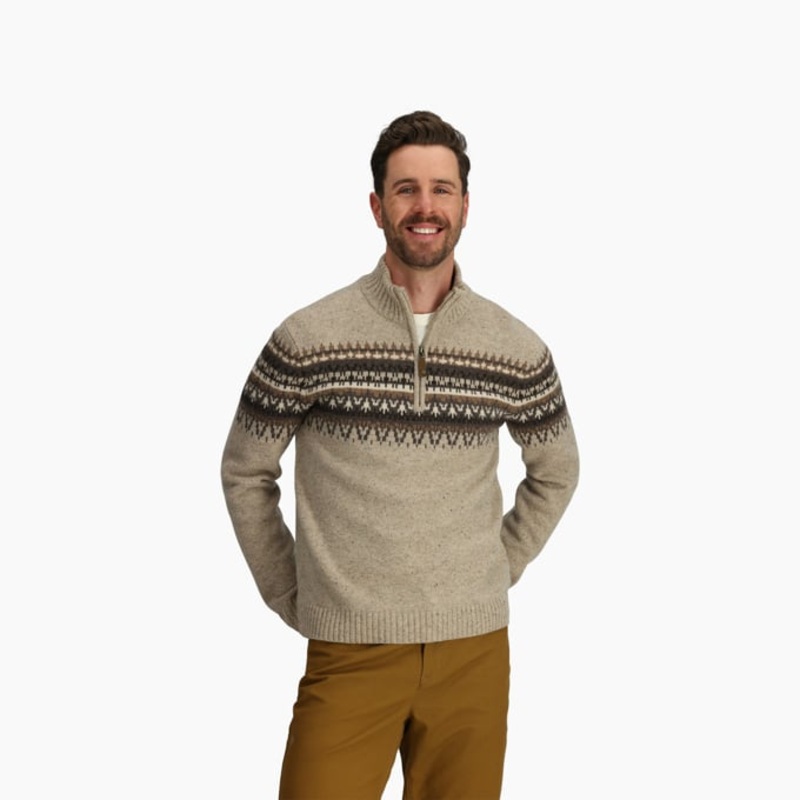 Men’s Arch Rock Quarter-Zip Long-Sleeve – Sandstone Kirkwood