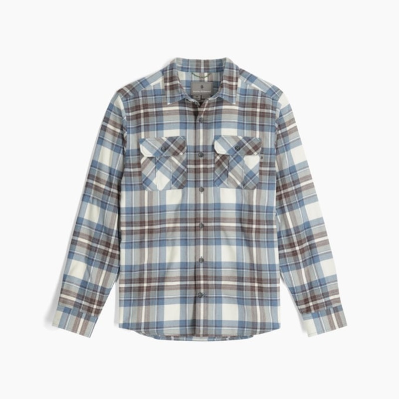 Men’s Lost Coast Flannel Plaid Long-Sleeve – Ivory Sonoma Plaid