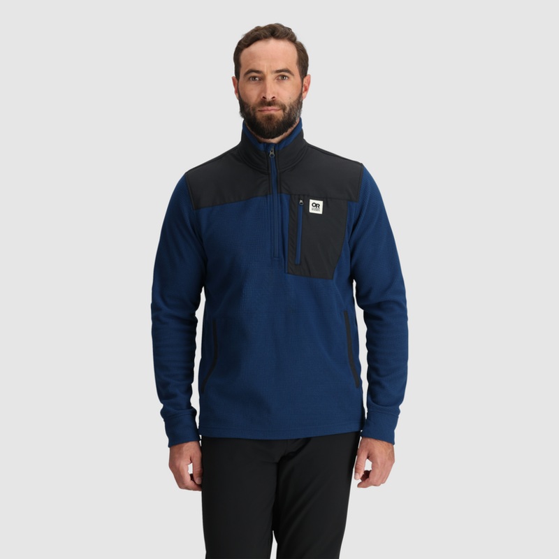 Men’s Trail Mix Fleece Quarter Zip Pullover – Cenote