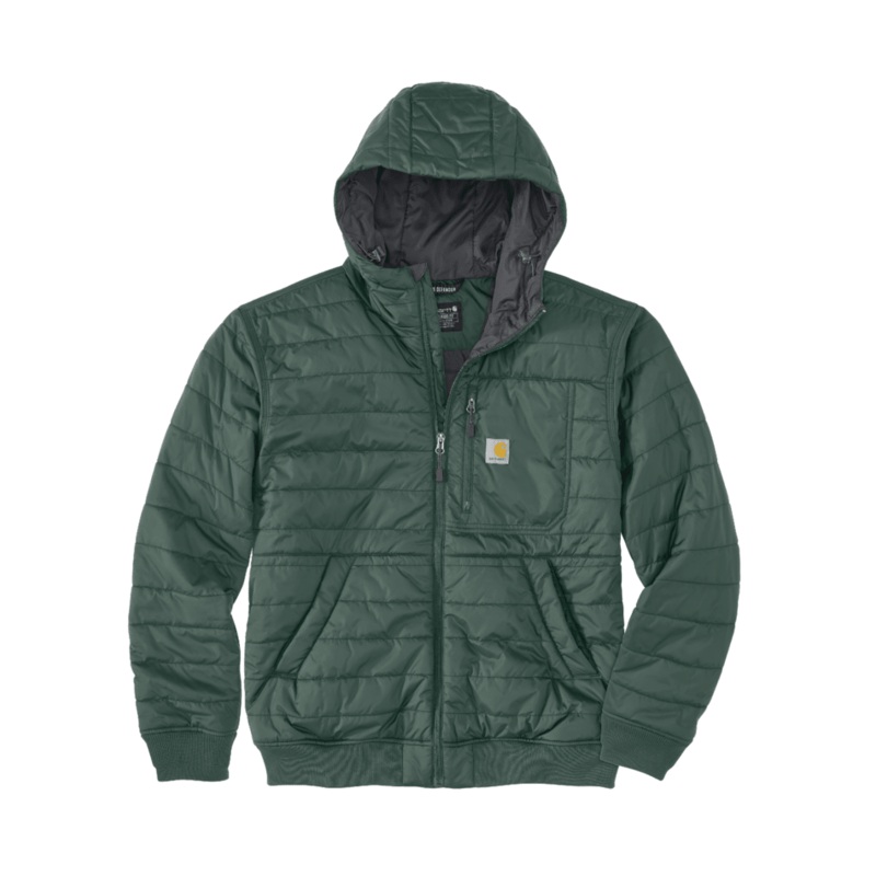 Rain Defender Relaxed Fit Lightweight Insulated Hooded Jacket – 3 Warmest Rating – Frosted Balsam