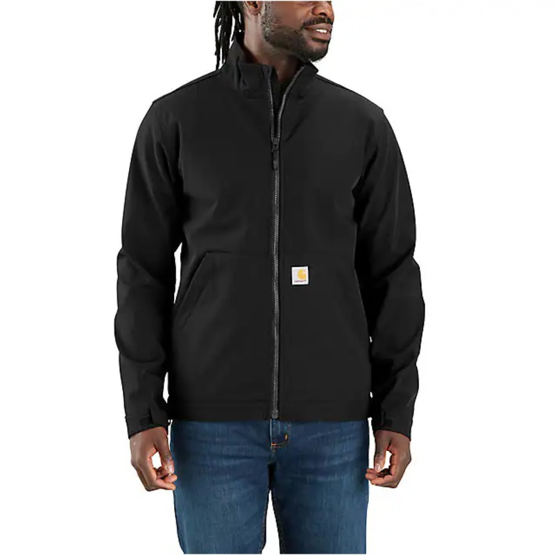 Rain Defender Relaxed Fit Softshell Jacket – 1 Warm Rating – Black