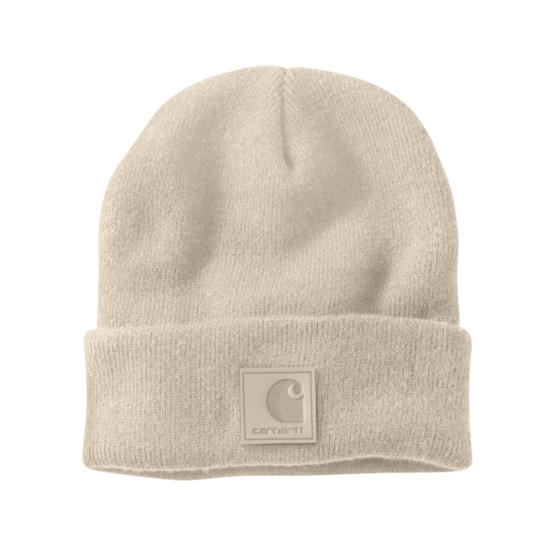 Tonal Patch Beanie – Oat Milk|Oat Milk|ONE SIZE