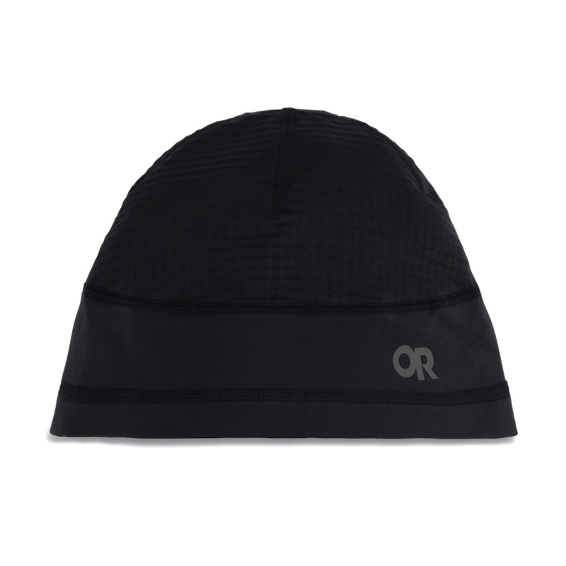 Vigor Grid Fleece Beanie – Black