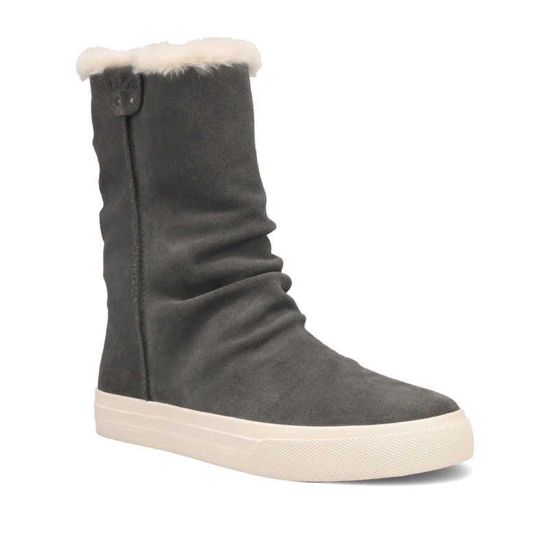 Women’s Cozy Chic Boot – Dark Grey Suede
