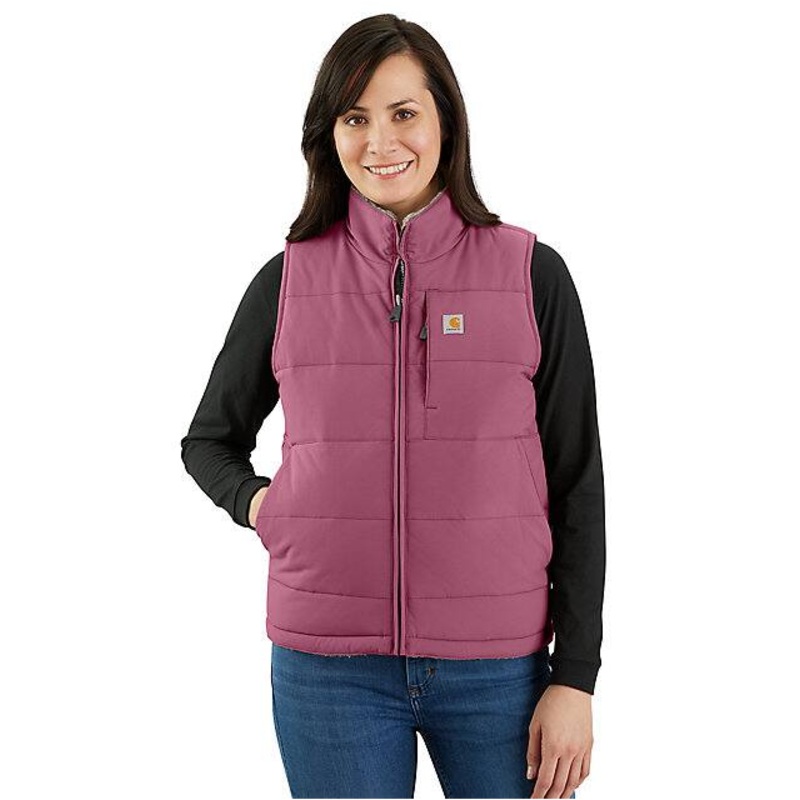 Women’s Insulated Montana Puffer Vest – Reversible – Huckleberry