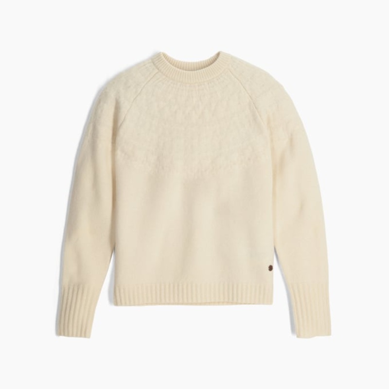 Women’s Rockcraft Wool Crew Long-Sleeve – Chalk