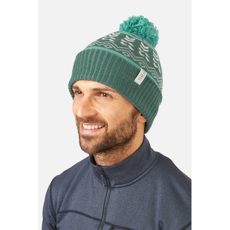 Khroma Bobble Beanie – Green Slate/Glacier Blue