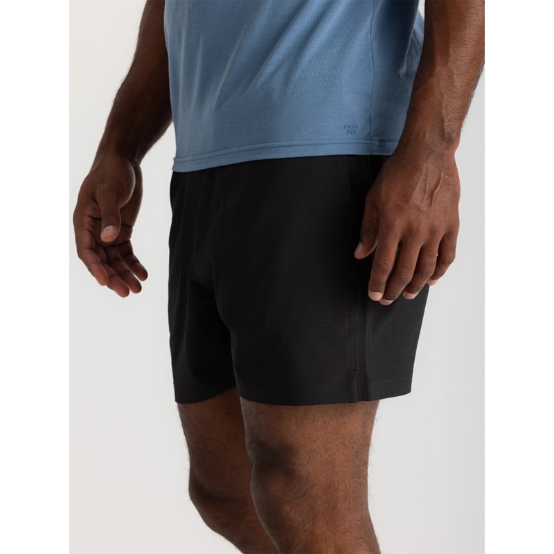 Men’s Bamboo Active Breeze Short – 5.5 Lined – Black