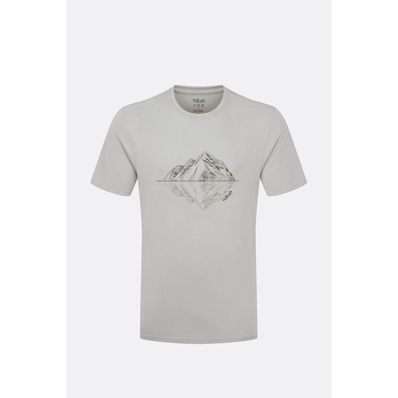 Men’s Crimp Reflection Tee – Light Zinc