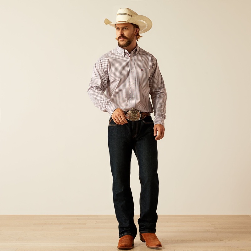 Mns Pro Glen Classic Fit Shirt – Brick