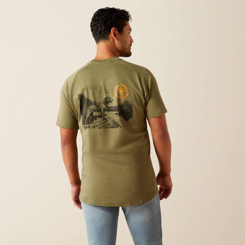 Mns Rebar Cotton Strong Buddy T-shirt – Sage Heather